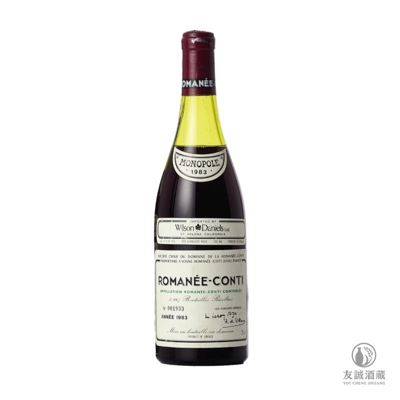 1983年Romanee-Conti 羅曼尼&middot;康帝特級園 友誠酒藏