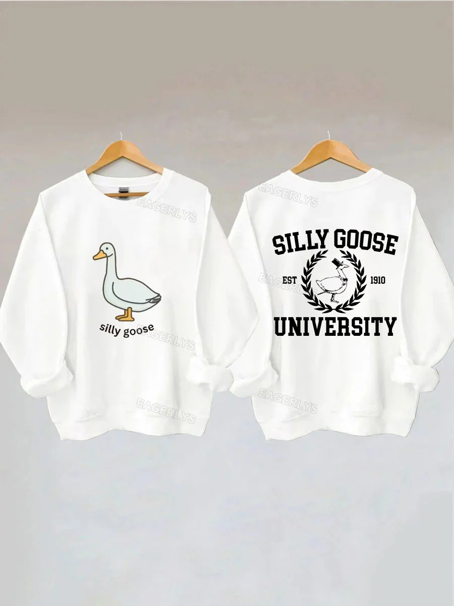 Eagerlys Silly Goose University Sweatshirt Eagerlys