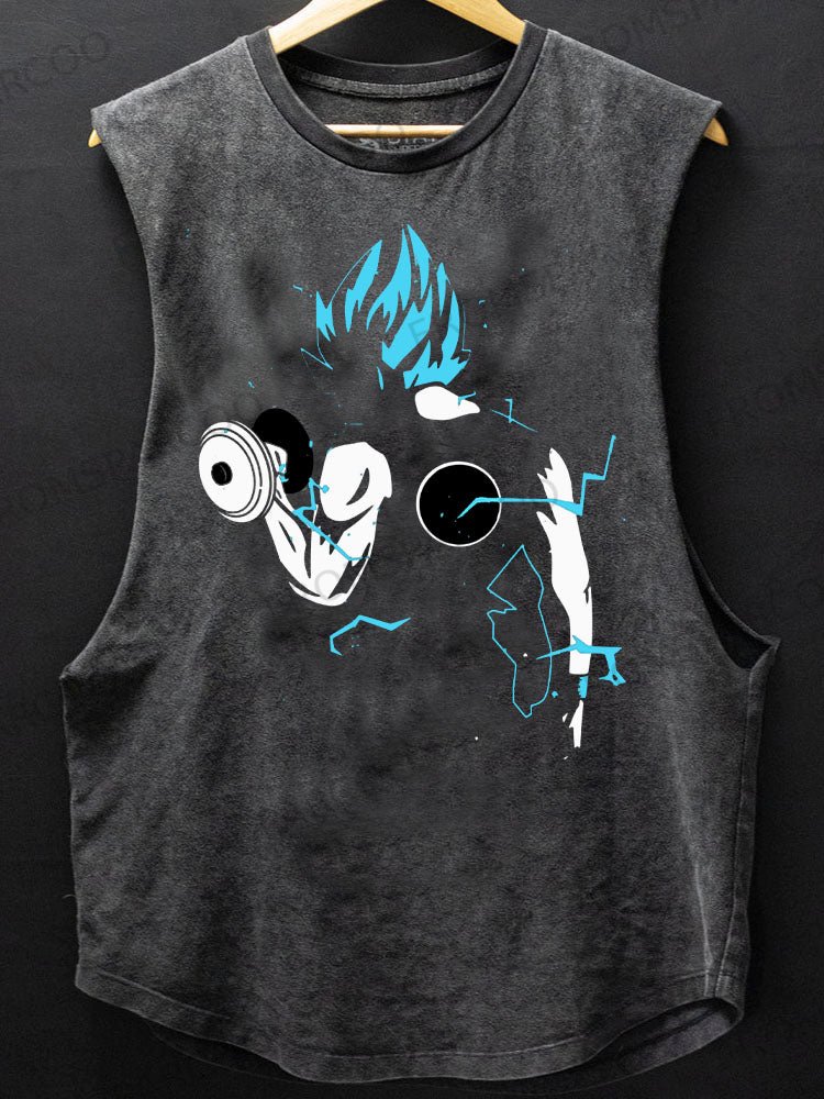 Anime Workout  Scoop Bottom Cotton Tank
