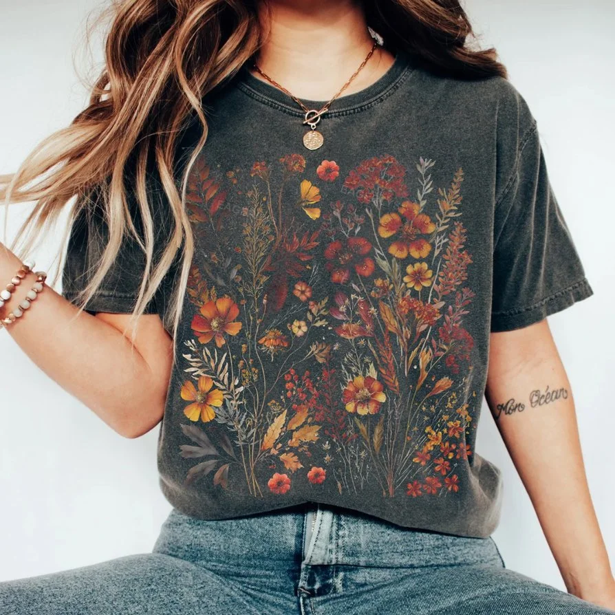 Eagerlys Vintage Cottagecore T-shirt Eagerlys