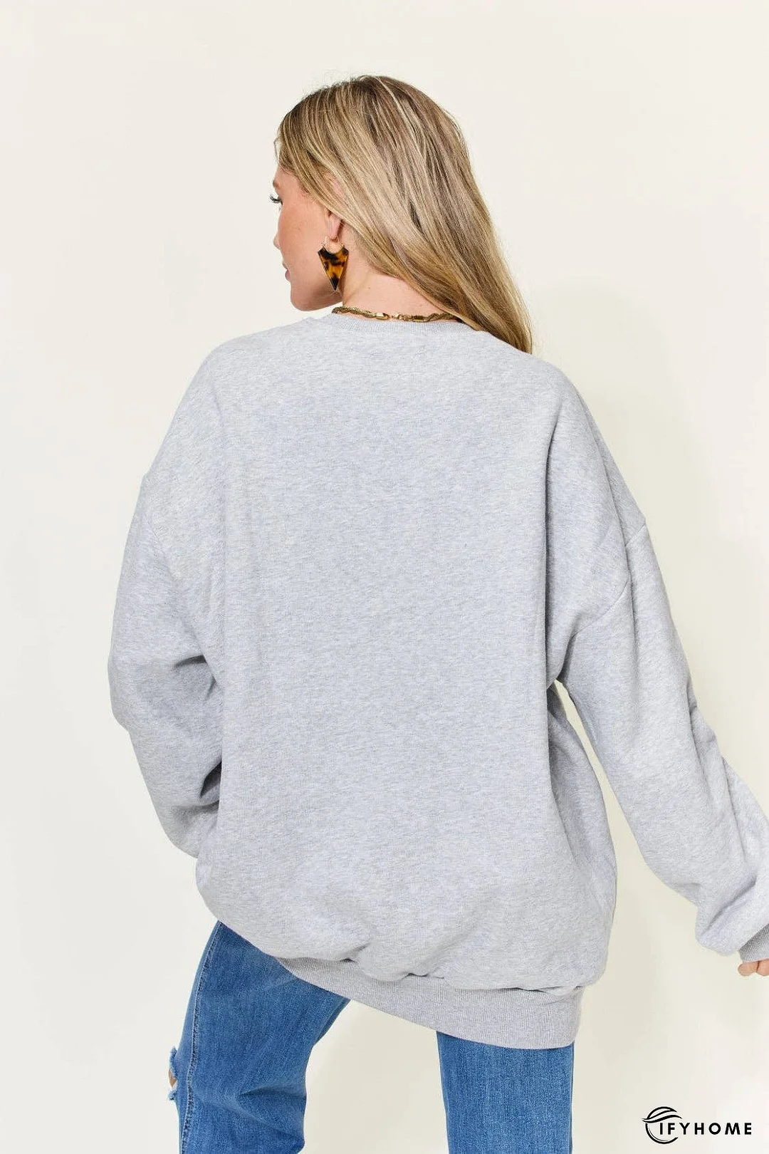 Simply Love Full Size Graphic Long Sleeve Sweatshirt | IFYHOME