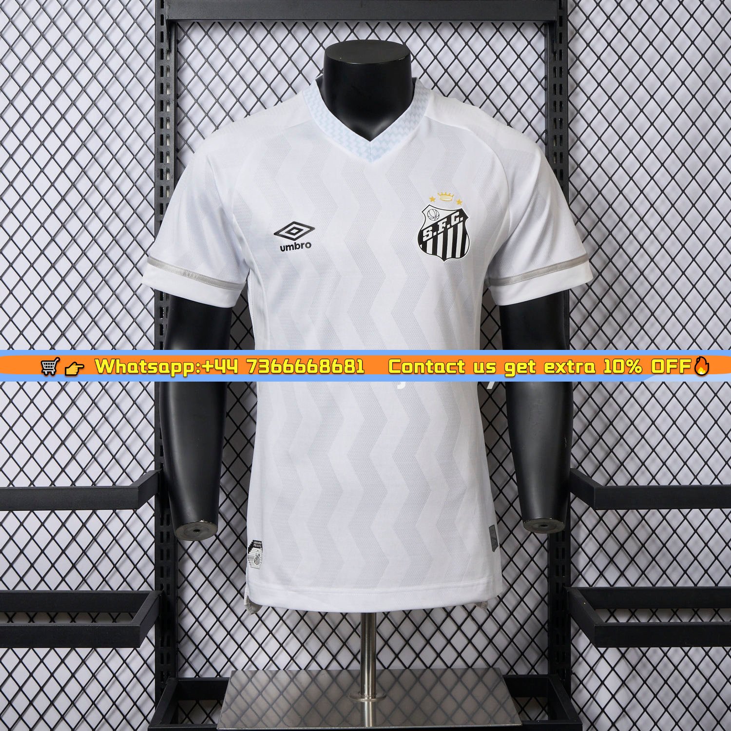 【New Version】Santos 2025-26 Home Unsponsored Jersey - Player Version