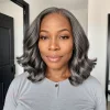 Salt & Pepper Loose Wave Glueless Wig 