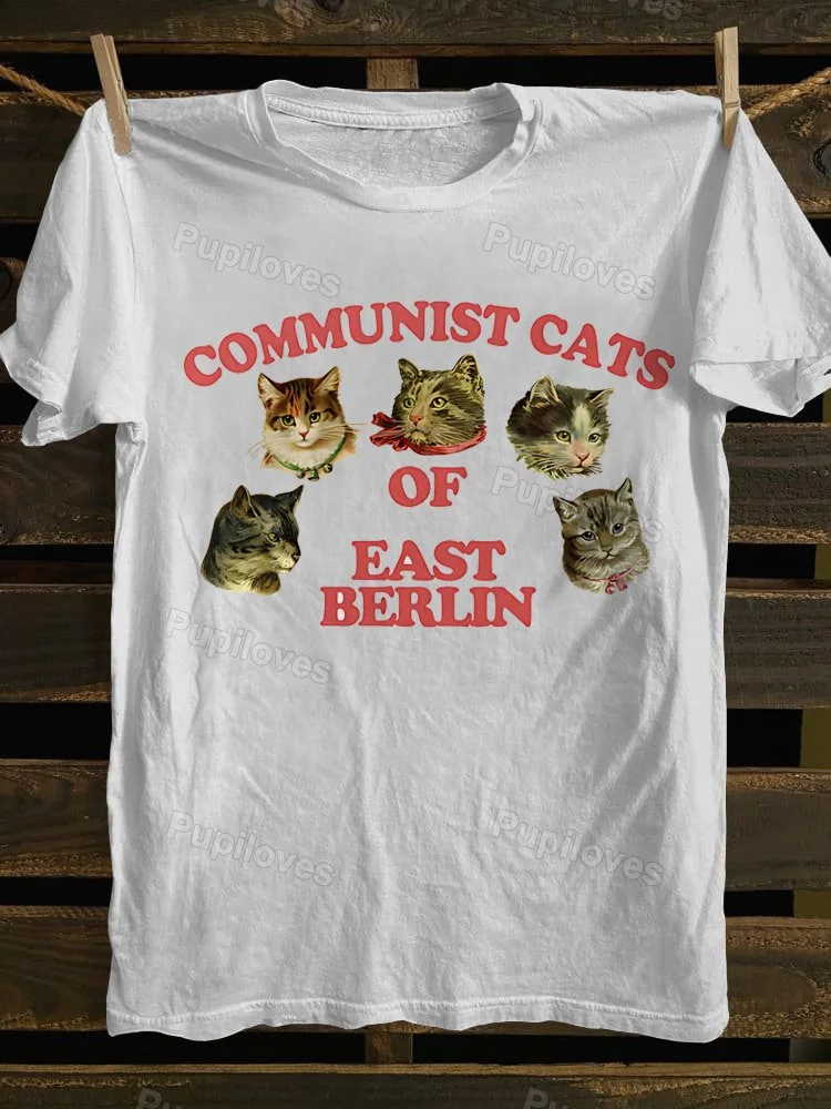 Pupiloves Pupiloves Communist Cats Of East Berlin Unisex Classic T-shirt