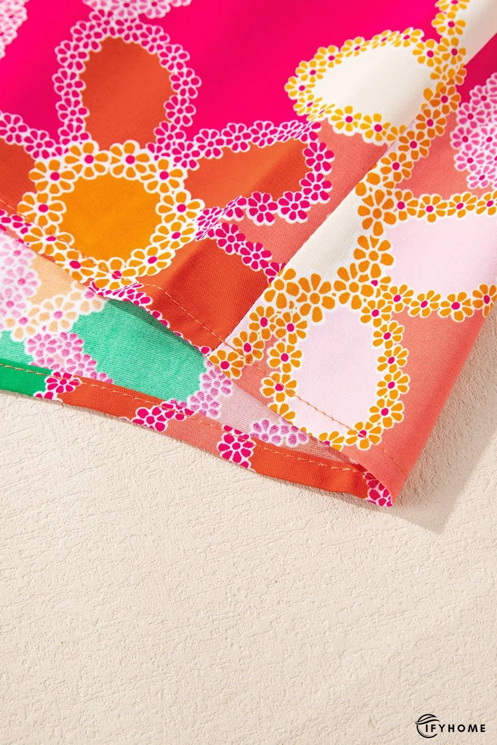 Floral Print Bubble Sleeve Shirt | IFYHOME