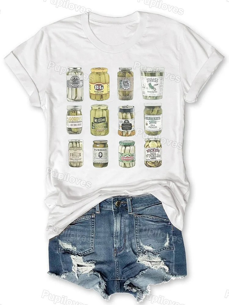 Pupiloves Pupiloves  Pupiloves    Canned Pickles T-shirt