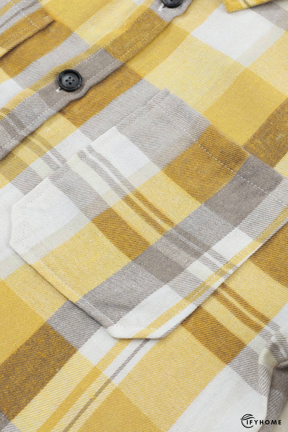 Plaid Button Up Patch Pocket Shirt | IFYHOME