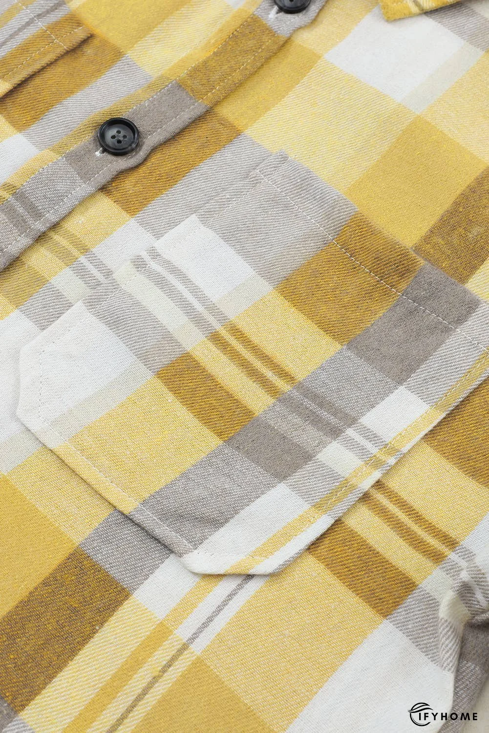 Plaid Button Up Patch Pocket Shirt | IFYHOME