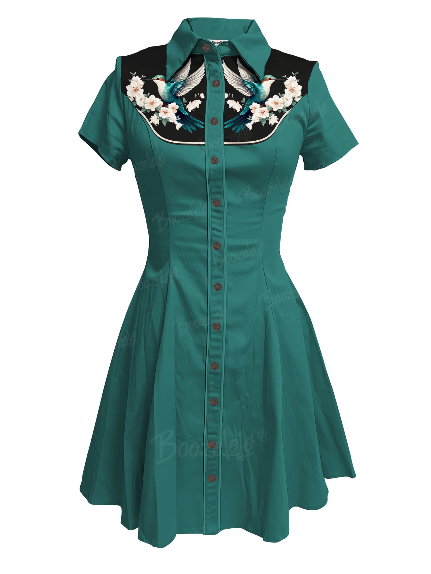 Bird And Flower - 100% Cotton Dress