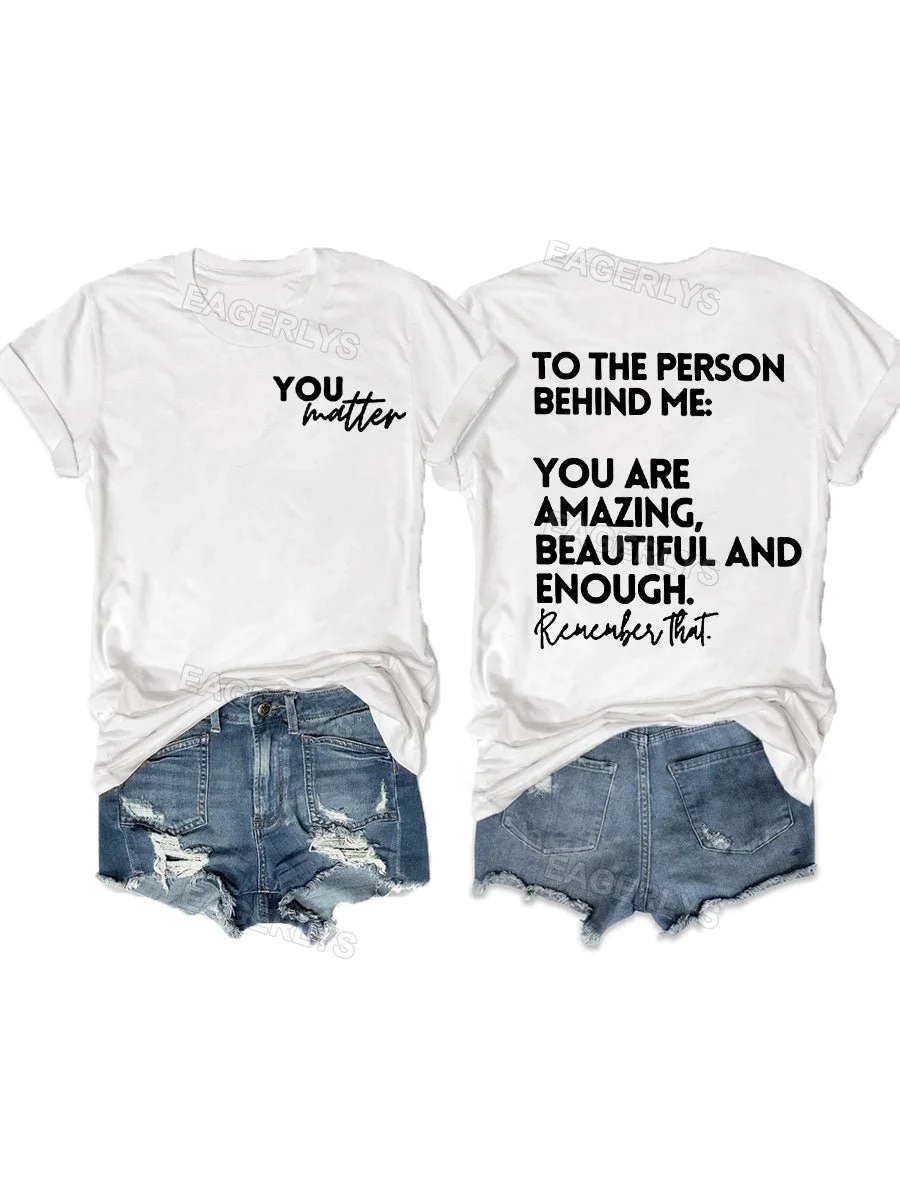 Eagerlys You Are Amazing Beautiful And Enough T-shirt Eagerlys