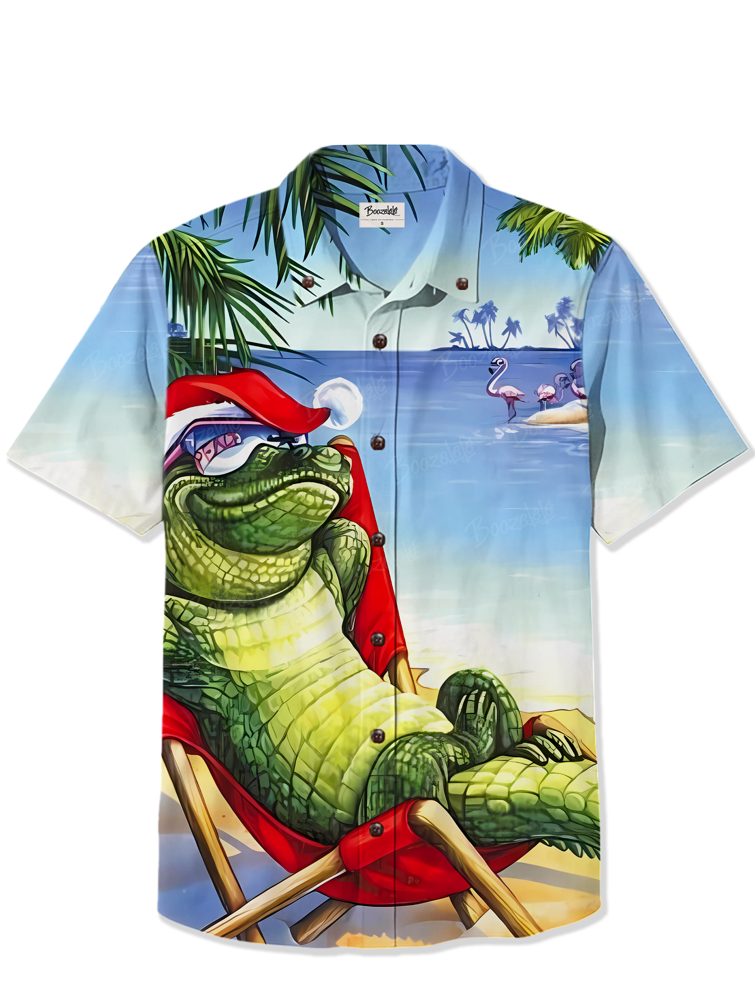 Crocodile Beach Christmas - 100% Cotton Shirt
