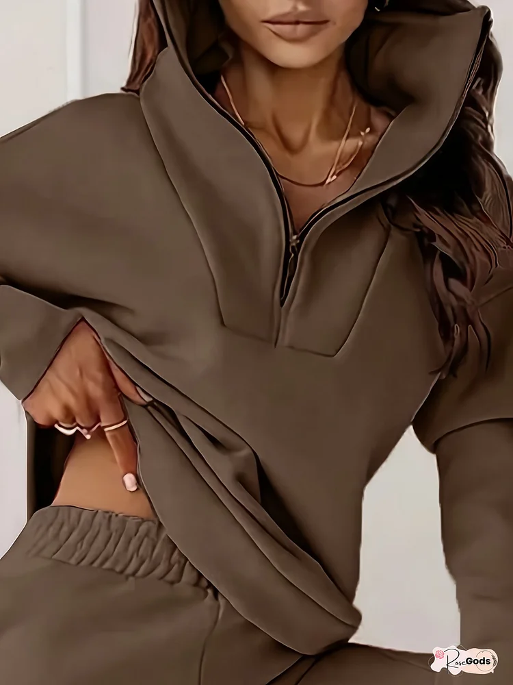 Women&lsquo;s Oversized Zip-Up Sweatshirt - Half-Zip Pullover with Drop Shoulder Design, Loose Fit Casual Sweater for Fall/Winter, Everyday & Formal Outfits - Easy-Care Women&lsquo;s Clothing, Sweater Zip Up, Winter Clothing, Open Front Design, Quality Stitching