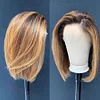 Straight Bob Wig Lace Wig Highlights Wig