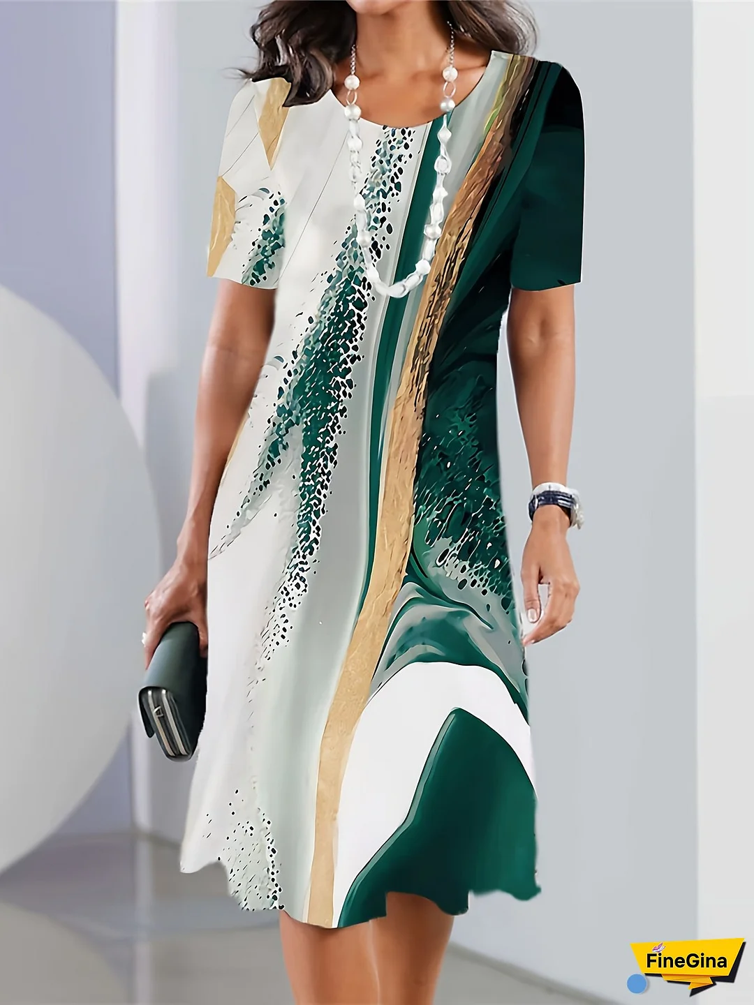 Elegant Women's Sleeveless Maxi Dress With Golden Embellishments - Round Neck, Flowing Design, Perfect For Spring/Summer, Adult Fashion, Elegant Event Wear | Flowing Maxi Dress | Polyester Fabric