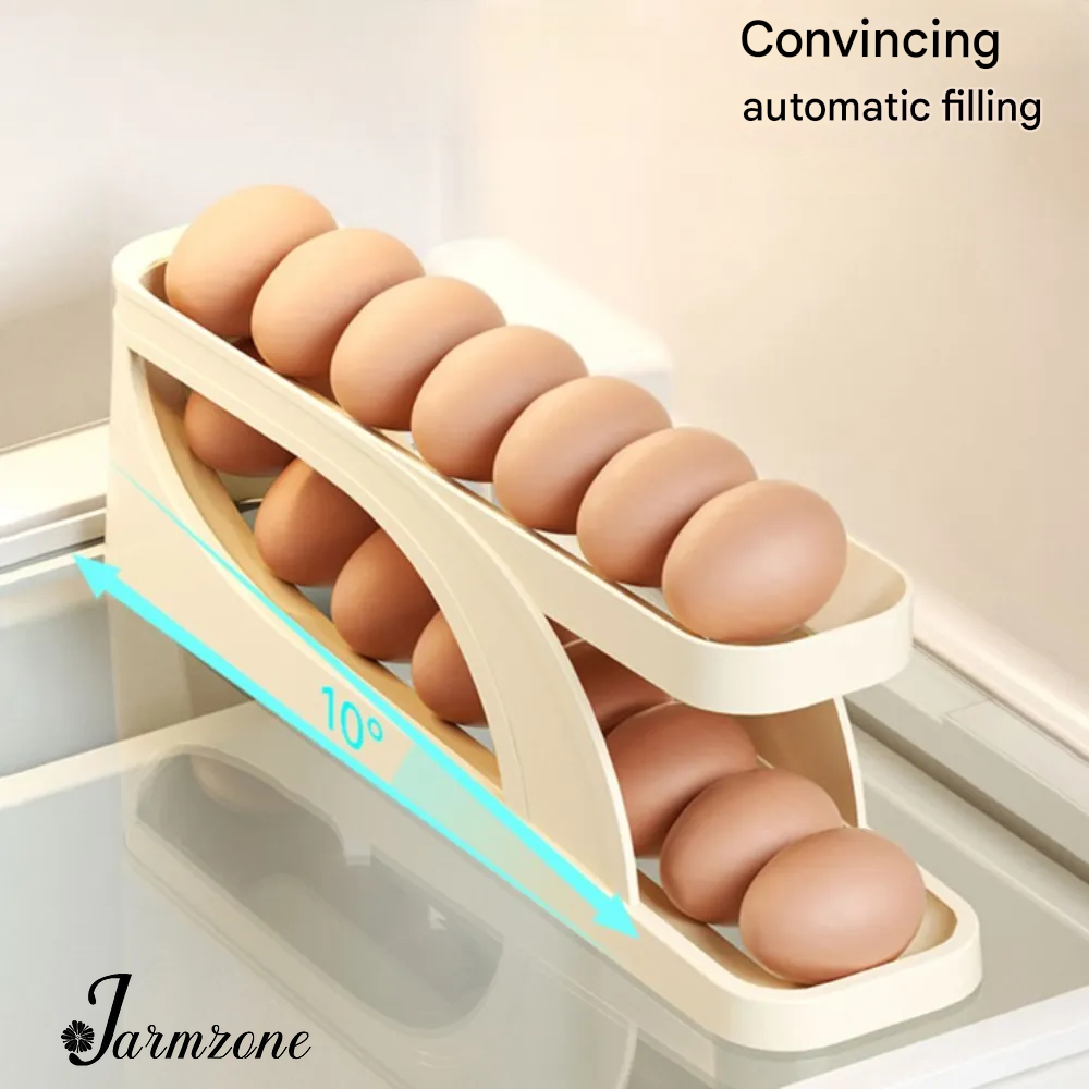Automatic rolling egg rack