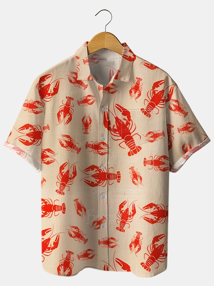 Vintage Lobster - Cotton-blend Pleated Shirt