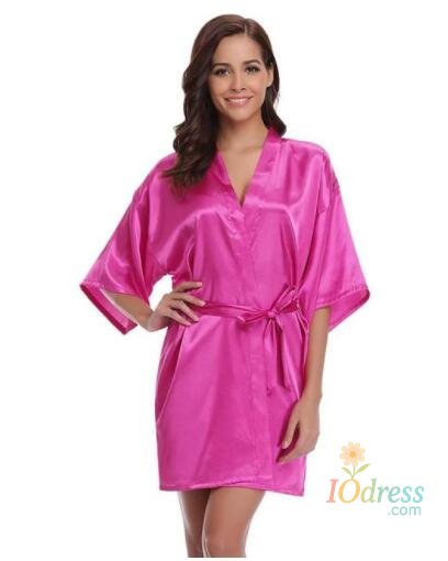 IO Dress Satin Robe Female Intimate Lingerie Sleepwear Silky Bridal Wedding Gift Casual Kimono Bathrobe Gown Nightgown Sexy Nightwear