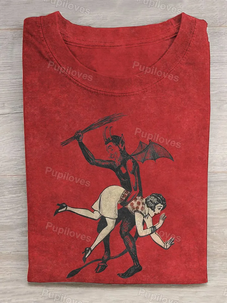 Pupiloves Pupiloves  Devil Spanks Woman T-shirt
