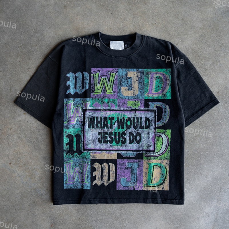 Sopula What Would Jesus Do Graphic 100% CottonT-Shirt