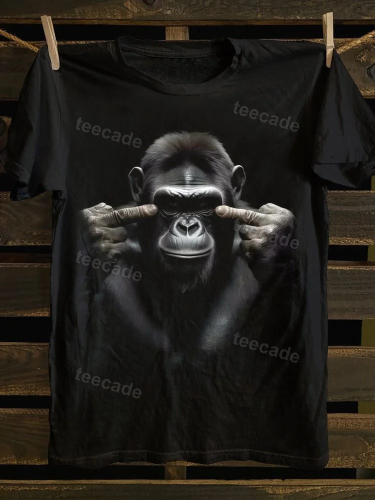 Teecade Teecade Orangutan With The Middle Finger T-shirt