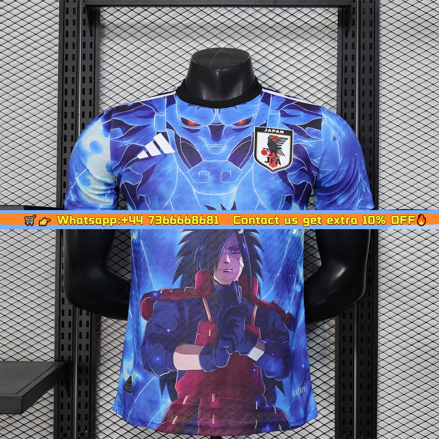 Japan 25-26 Uchiha Madara Susanoo Blue Special Jersey - Player Version