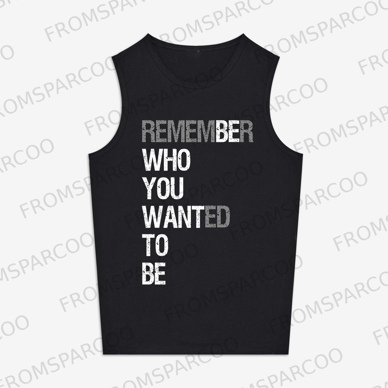 Remember Who You Wanted To Be Printed Women's Vest