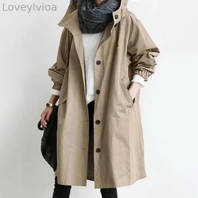 Vintage Button Down Pocket Brief Coat