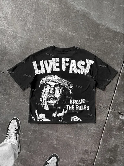 Fly By Choice Stephen Curry Graphics Print Cotton Casual T-Shirt