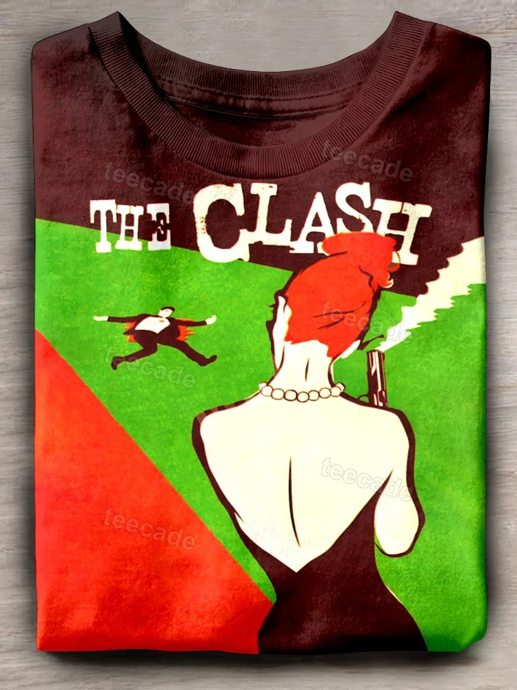 Teecade The Clash Band Art Print T-shirt