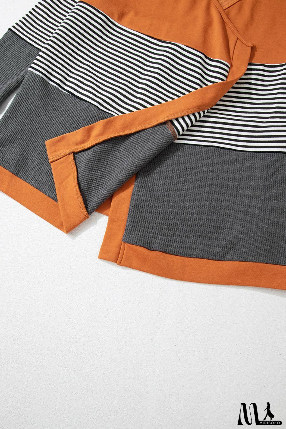 Colorblock Striped Patchwork Open Cardigan