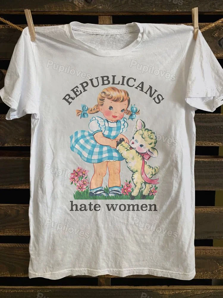 Pupiloves Pupiloves  Republicans Hate Women T-shirt