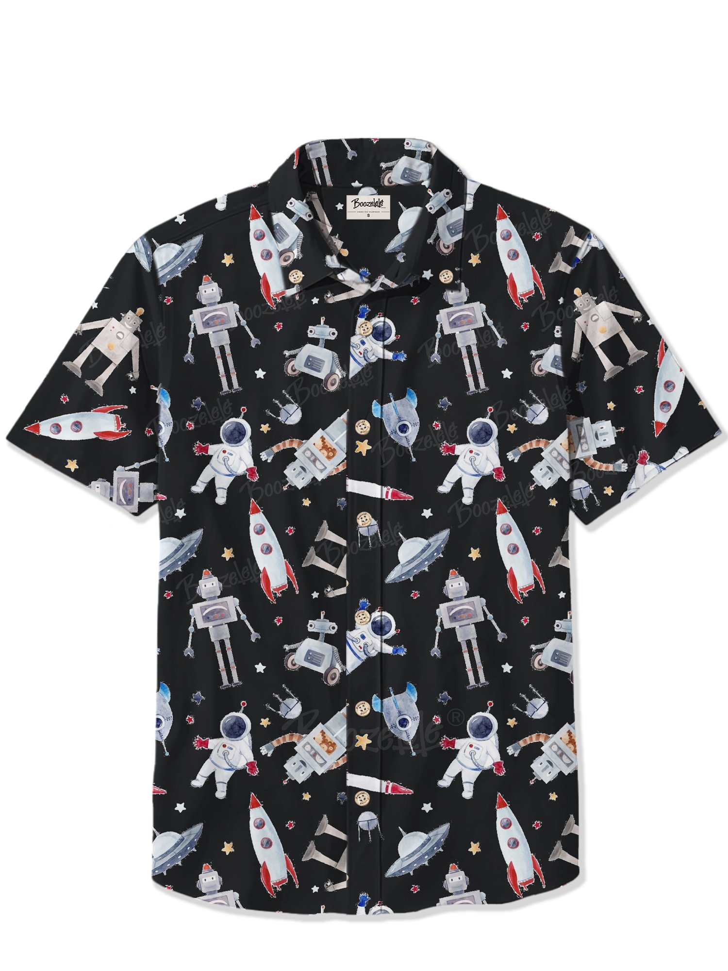 Planet Astronaut Rocket Robot - 100% Cotton Shirt