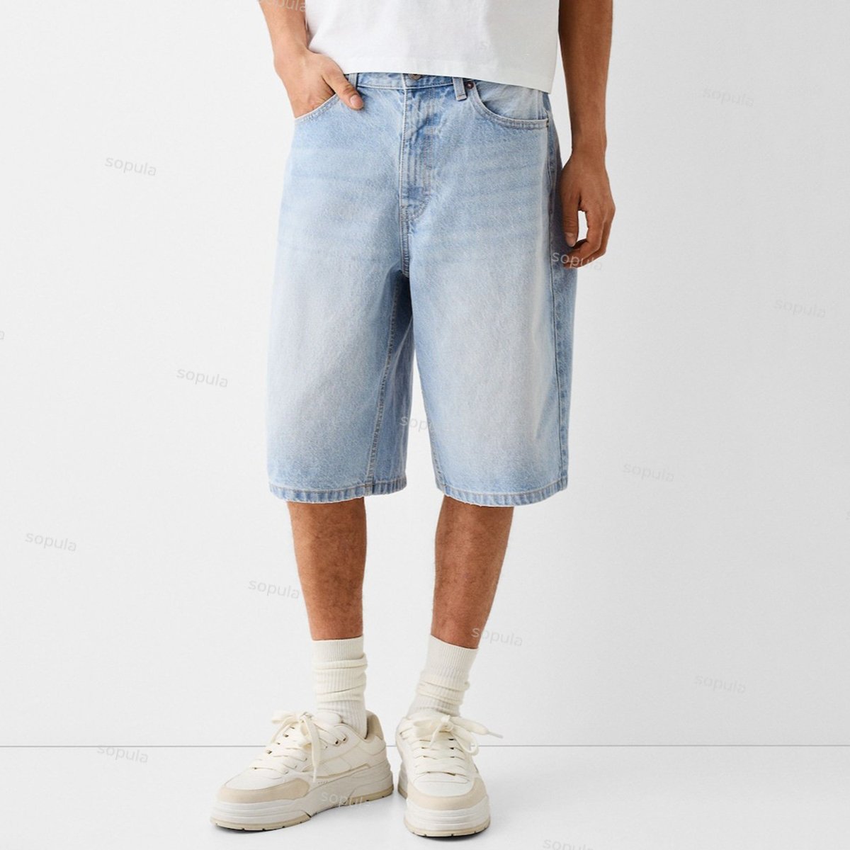 Men's Street Heavy Diamond Denim Shorts