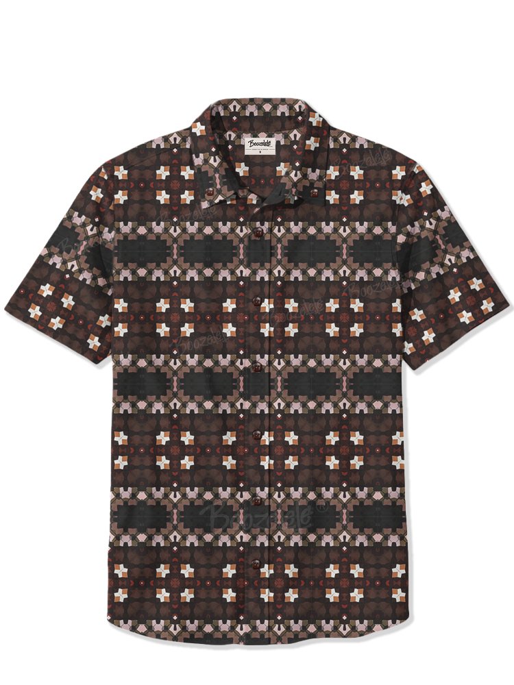 Brown pattern - 100% Cotton Shirt