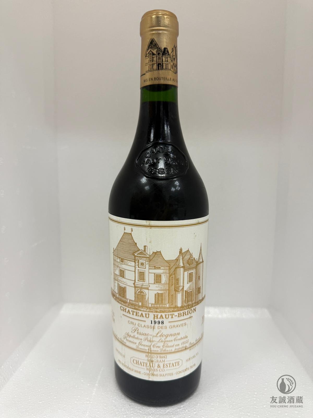 【A10313】侯伯王 Haut-Brion 1998｜傳奇年份｜正背標瑕疵｜品鑒價 友誠酒藏