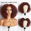 New Glueless Super Fluffy Afro Kinky Black Short Curly Wigs