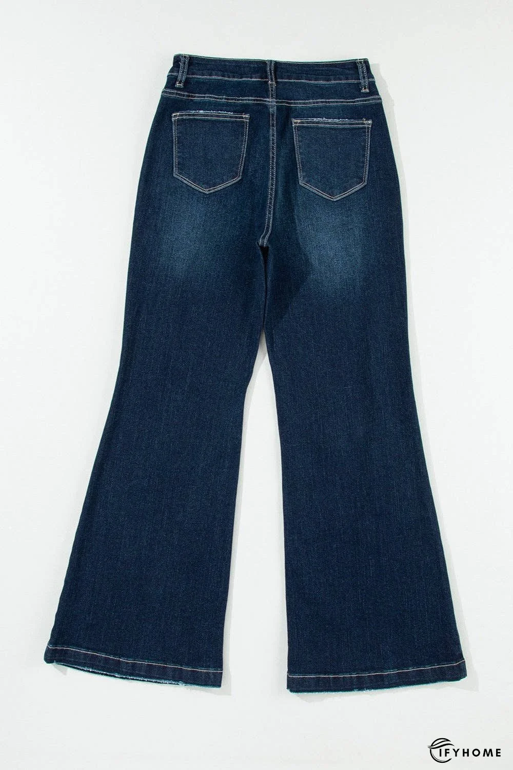 Distressed Wide Leg Jeans with Pockets | IFYHOME