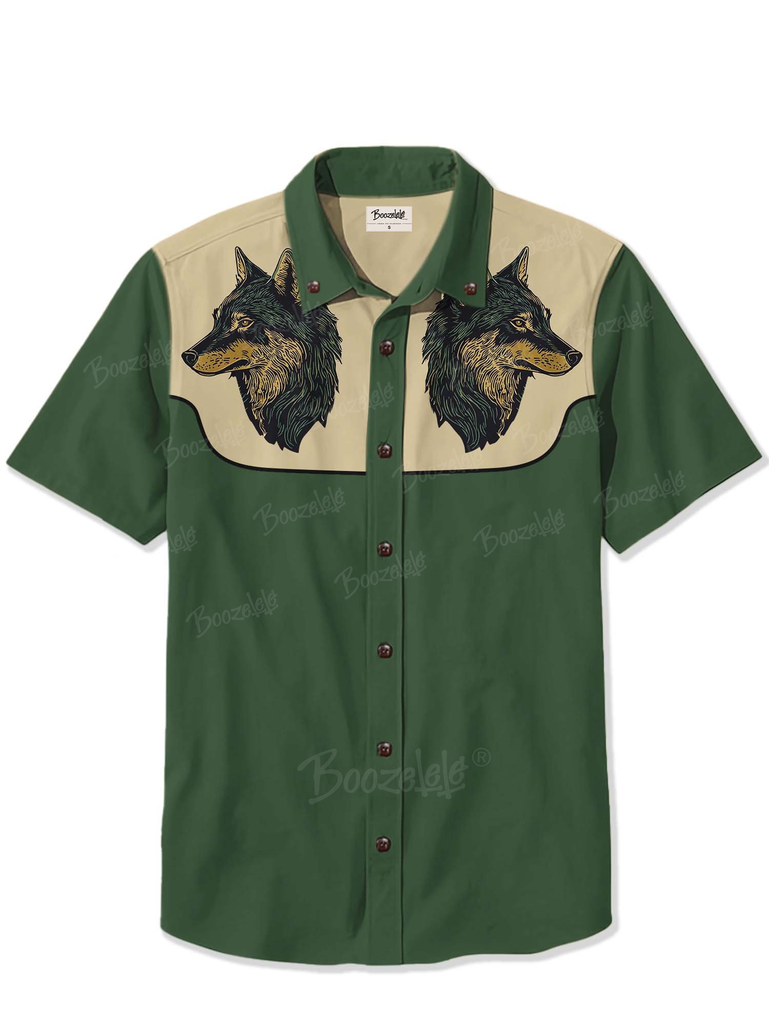 Vintage Wolf - 100% Cotton Shirt