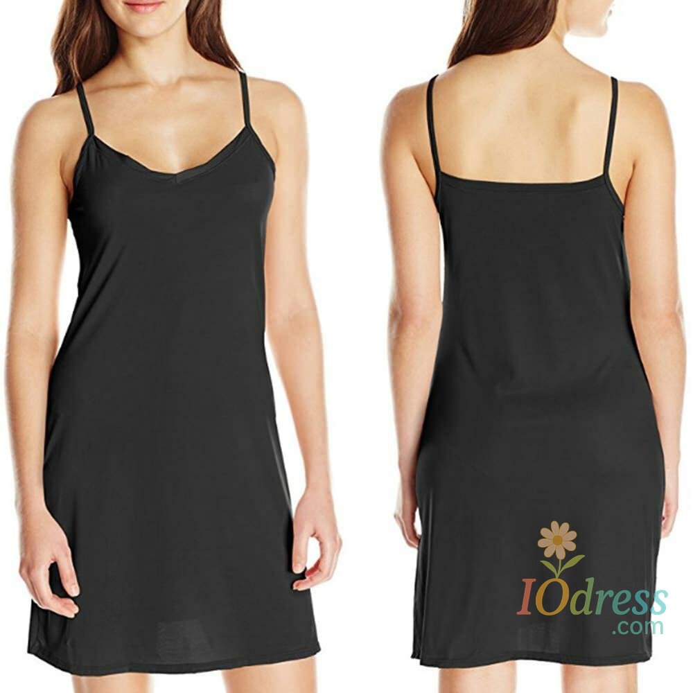 IO Dress Plus Size Full Slips Dresses For Women Thin Seamless Ice Silk Summer Petticoat Underskirt Dress Sleeveless Inner Vest Dress IO Dress