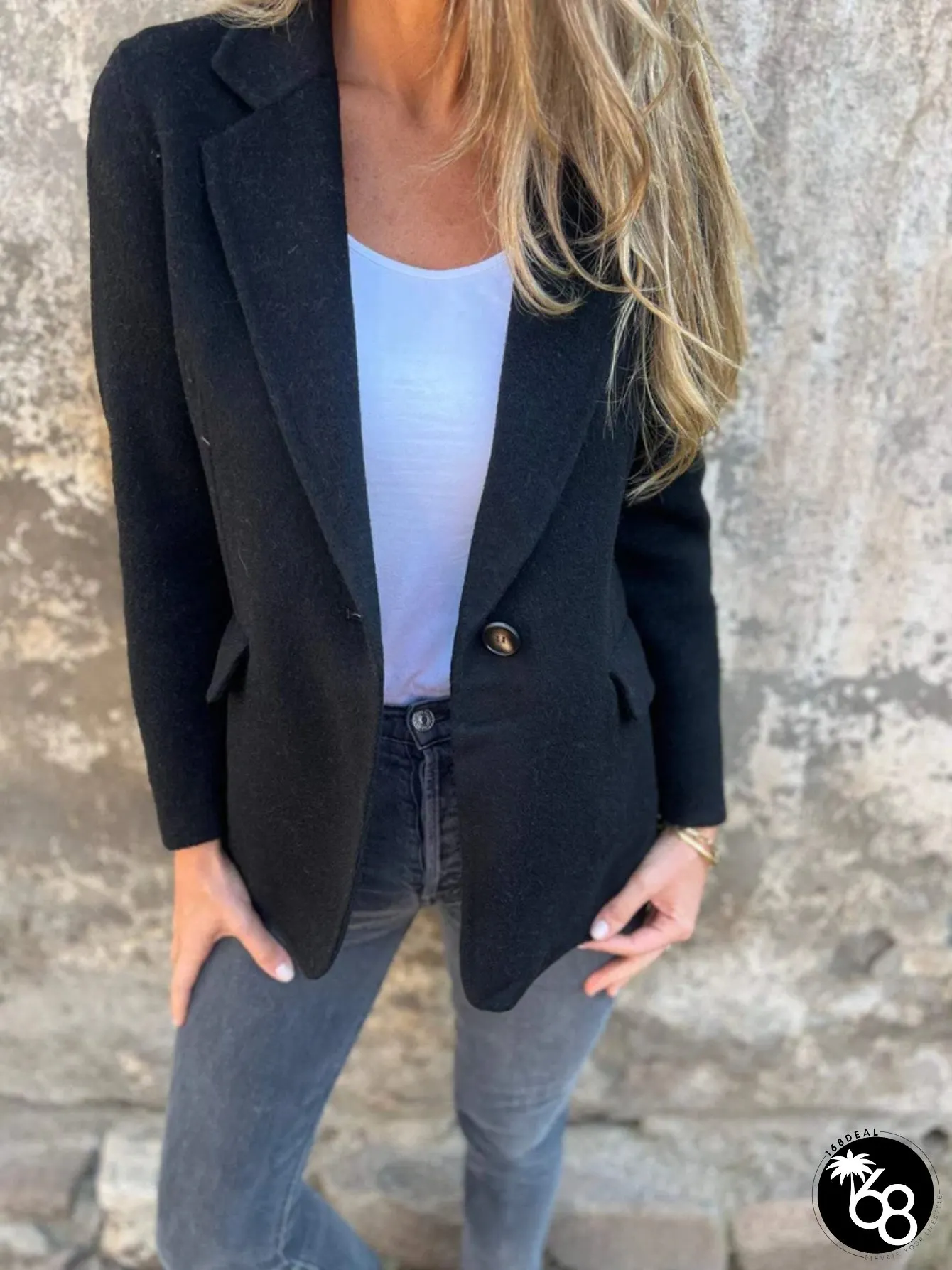 Womens Elegant Cardigan Sweater Soft Warm Winter Coat Jacket with Zipper Front Buttoned | 168DEAL