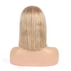 Brazilian Blonde Short Straight Hair BOB Wigs Lady Wig