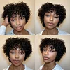Lovely Glueless Short Afro Kinky Curly Wigs for Black Women