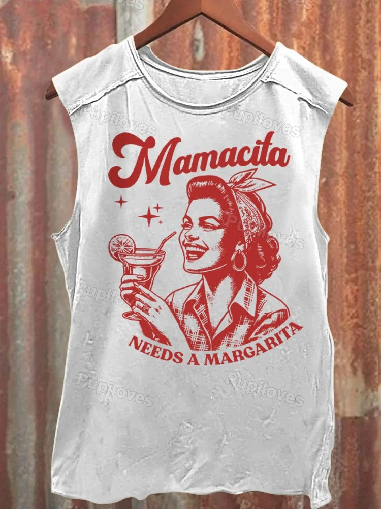 Pupiloves Pupiloves Mamacita Needs A Margarita Tank Top