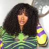 NEW Glueless Affordable Curly  Hair Wig With Bangs