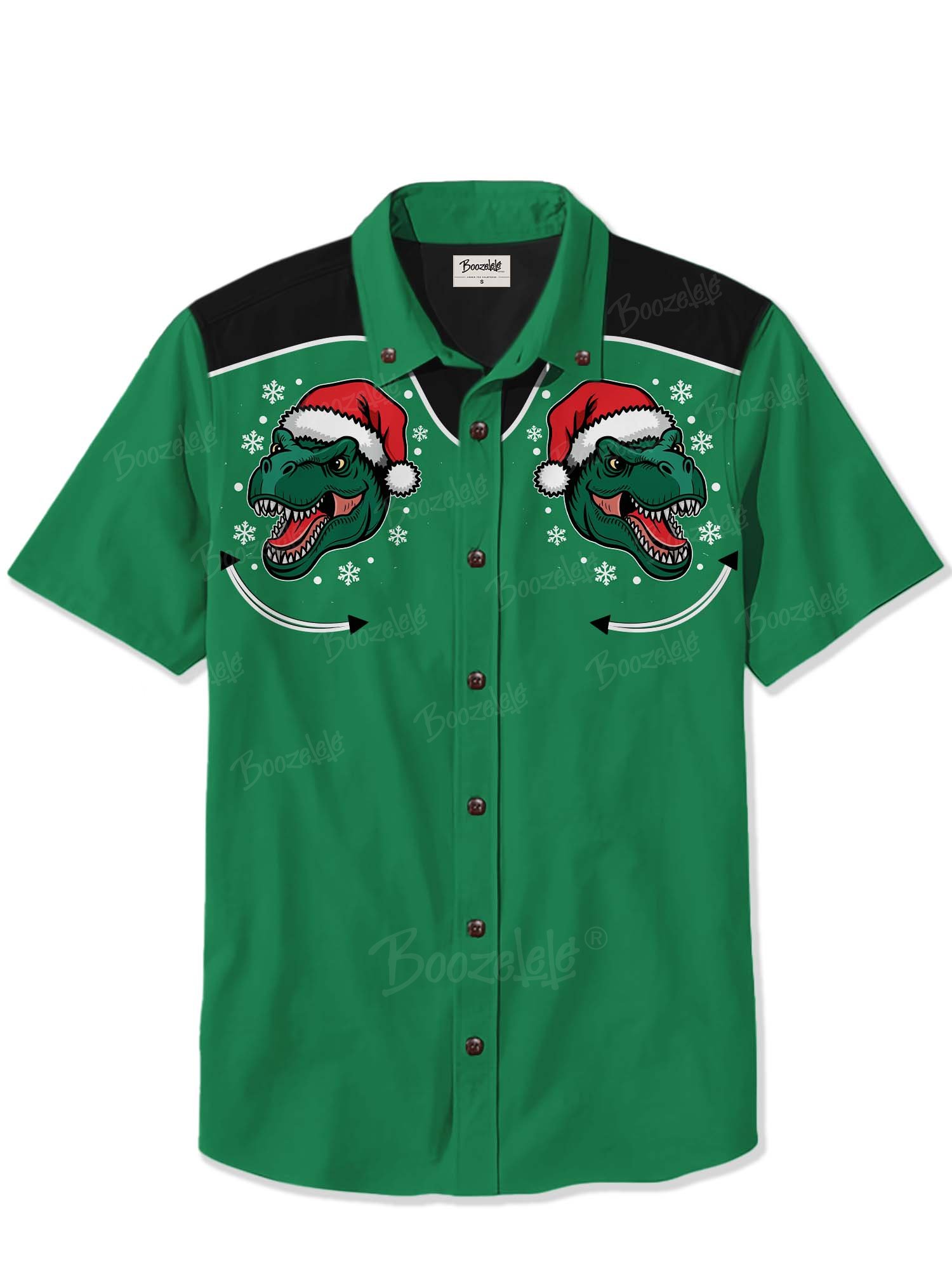 Christmas Dinosaur - 100% Cotton Shirt