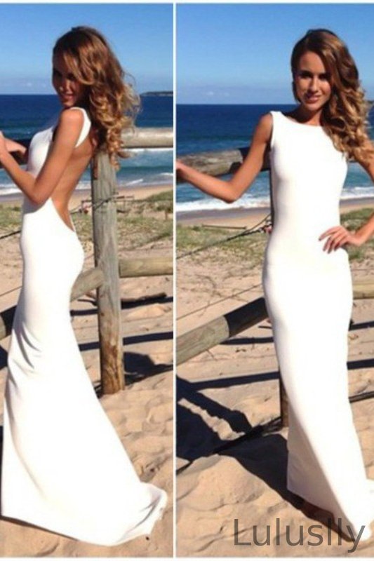 Luluslly Open Back Mermaid Prom Dress Long Online