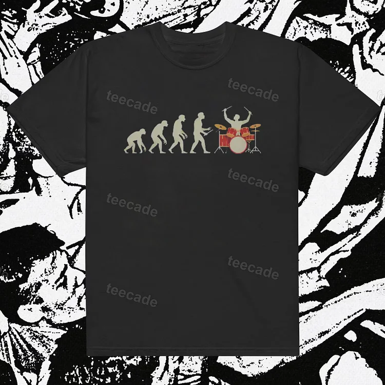 Teecade Teecade Evolution Drum M T-shirt