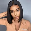 Glueless Natrual Short Bob Styles Silky Hair Straight Wig