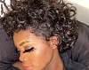 Glueless Short Pixie Cut Wig Curly Wig