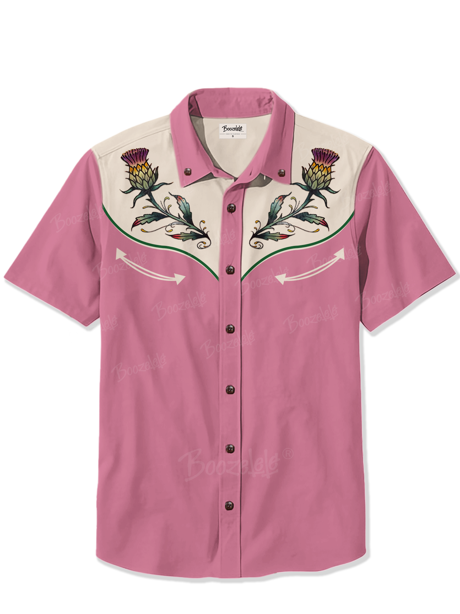 Retro Floral - 100% Cotton Shirt